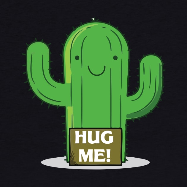 Funny cute cactus hug me by AstridLdenOs